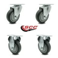 thumbnail image 2 of FG27275 FG25656 Rubbermaid Cube Utility Truck Quiet Replacement Caster Set SCC, 2 of 2
