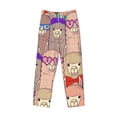 thumbnail image 4 of Daiia Cute Lamas Men's Sleep Pant with Pockets and Drawstring,Pajama Pants-Medium, 4 of 9