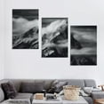 thumbnail image 4 of Nawypu Posters Black and White Landscape Wall Art Mountain Scenery Majestic Snow-Capped Peaks Canvas Wall Art for Living Room Bedroom Office Kitchen Decor 12''x16''X3 Panels, 4 of 4