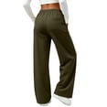 thumbnail image 5 of Maplenight Wide Leg Sweatpants for Women Drawstring Elastic Waist Palazzo Pants Side Pockets Lightweight Travel Casual Trousers, 5 of 7