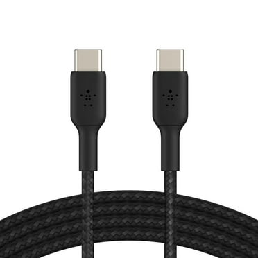 Belkin BoostCharge Pro Flex Braided USB-C to USB-C Cable - (3.3ft/1M) USB-IF Certified USB Type-C Cable, Compatible with Galaxy S23, S22, Note10, Note9, Pixel 7, Pixel 6, iPad Pro, laptop & More Black