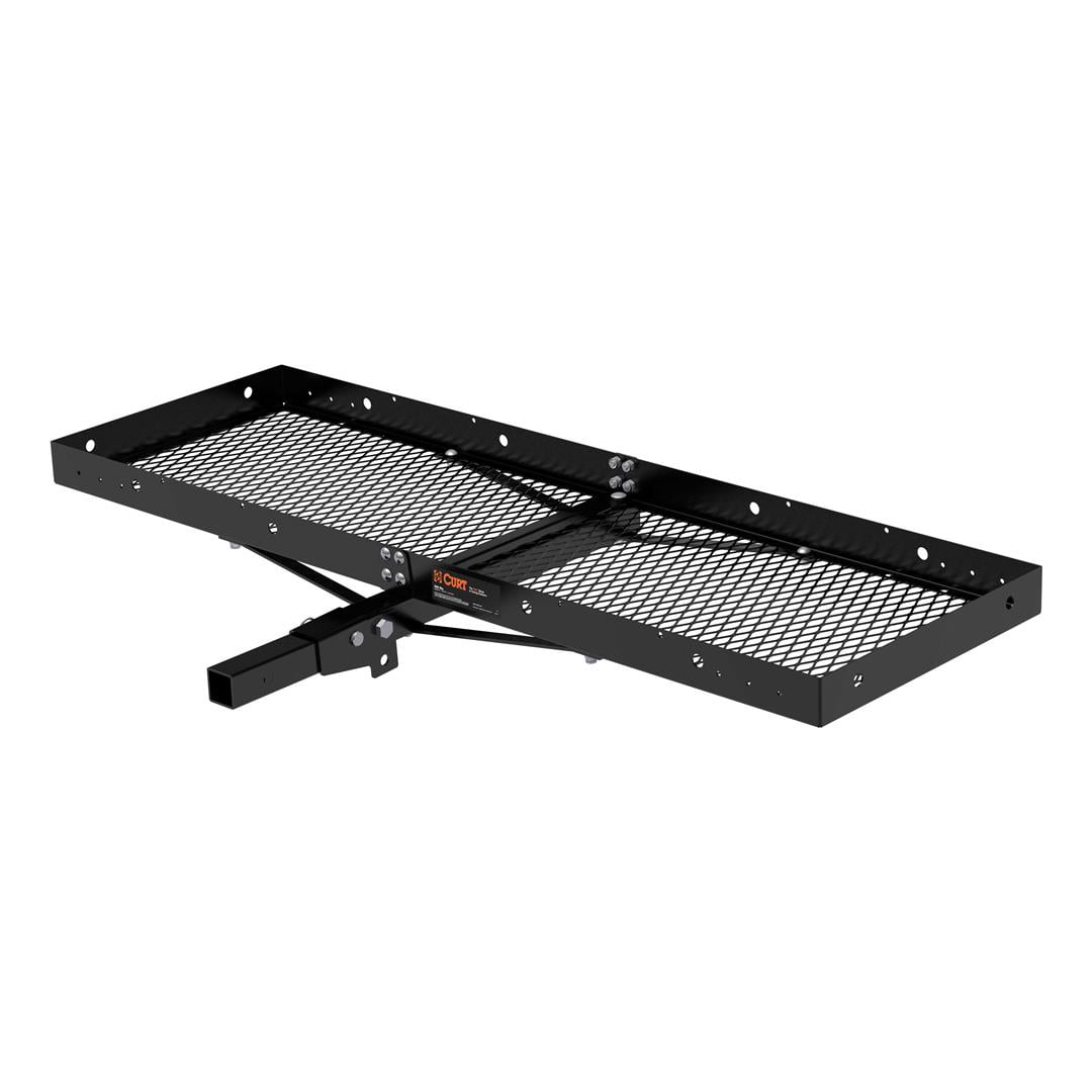 CURT 18109 Trailer Hitch Cargo Carrier Mounts In 2 Inch Receiver 500 Pound Capacity 60 Inch x 20 Inch x 2 3 4 Inch Mesh Folding Black Steel Walmart