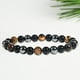 thumbnail image 3 of Pulsera de moda unisex con cuentas redondas para playa, cumpleaños y verano. 8 mm, 3 of 7