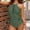 A_ Green, variant on Womens One Piece Swimsuits One Shoulder Asymmetric Ruffle Monokinis Bathing Suits Tummy Control Bikini Suits Black 4