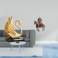 thumbnail image 2 of estatua de resina de cisne,Figuras de cisne,estatuas,decoración del hogar,fiesta de bodas,Letrero de escritorio Home Knight,Adorno de caballero acrílico 2D para estantería de, 2 of 8