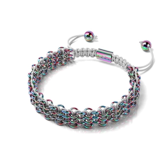 Bracelet Kilmet Original / Blanc x Licorne Argent