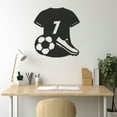 thumbnail image 5 of LaModaHome Exclusive Ronaldo Number 7 Jersey Football Ball And Football Boots Metal Wall Decor – Durable & Artistic Metal Wall Art for Home and Office Decor, 5 of 5