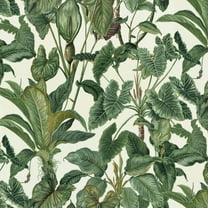 Erismann Paradisio Tropical Leaves Textured Wallpaper