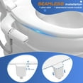 SAMODRA Bidet Attachment UltraSlim Toilet Seat Attachment Dual Nozzle