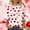 Shirts-White, variant on Gamivast Womens Valentines Sweatshirt Plus Size Cute Heart Bow Graphic Crewneck Cute Thsirts Trendy 3/4 Sleeve Casual Loose Tops Holiday Tunic Tees Valentine's Outfit