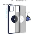 thumbnail image 5 of Xpression Cover for Samsung Galaxy S25 /S24 Ring Holder Case Hybrid Kickstand, Matte Frosted TPU Hard Frame Shock-Absorption Phone Case - Blue, 5 of 8