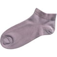 thumbnail image 3 of SERISIMPLE Women Bamboo Ankle Socks Thin Soft Low-Cut Lightweight Breathable Sock 5 Pairs (Purple2, Medium), 3 of 6