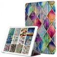 thumbnail image 1 of DuraSafe Cases iPad PRO 9,7 Pouces 2016 [ PRO 9,7 2016 ] A1673 A1674 A1675 MLMP2LL/A MM172LL/A MLMN2LL/A MLMW2LL/A Étui Pliable Imprimé Rigide Intelligent PC Dos Transparent - Grille en Losanges, 1 of 4