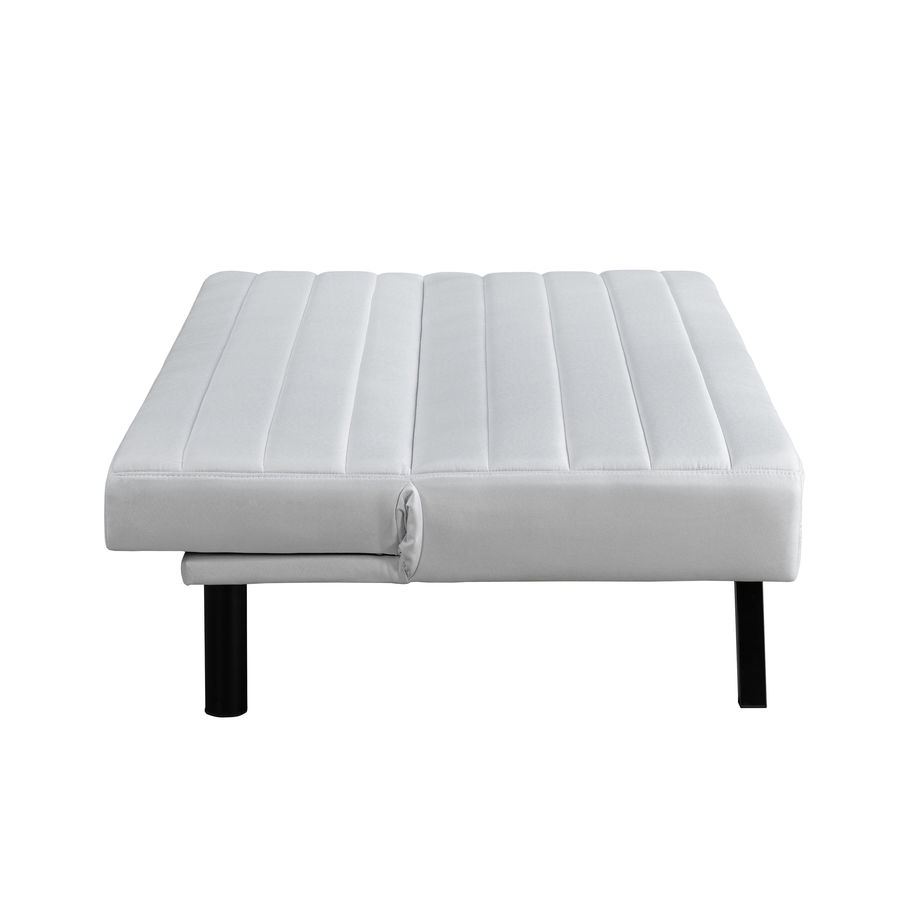 Serta Danbury Modern Twin Futon, Ivory Woven Fabric