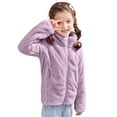 thumbnail image 5 of Zshosam Jacket Kids Baby Boy Fleece Jacket Girl Winer Clothes Coat Toddler Boy'S Clothing Sweater Size 7T 8T,(Purple 7-8 Years), 5 of 9