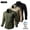 Army green+Khaki+Black, variant on 3 Pack Men's 100% Cotton Long Sleeve Cargo Shirt, Button Down Work Shirt with Dual Chest Pockets, Casual Outdoor Hiking Solid Color Shirts for Men