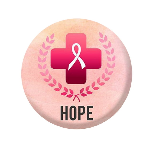 Concienciación sobre el cáncer de mama Botones Insignia Cinta Redondo Botón Pins Pinback Broche Solapa para la cinta Tema Suministros Cáncer de Mama Decoraciones