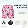 thumbnail image 3 of Kdxio Breast Cancer Ribbons Awareness Print Mens Swim Shorts with Mesh Lining, Breathable and Quick-Drying, Adjustable Waist, Privacy Pocket-X-Large, 3 of 6