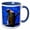 Blue/White, variant on 3drose, the Red Tailed Hawk Perched Up High in a Tree, on the Hunt for Prey, 15oz Mug