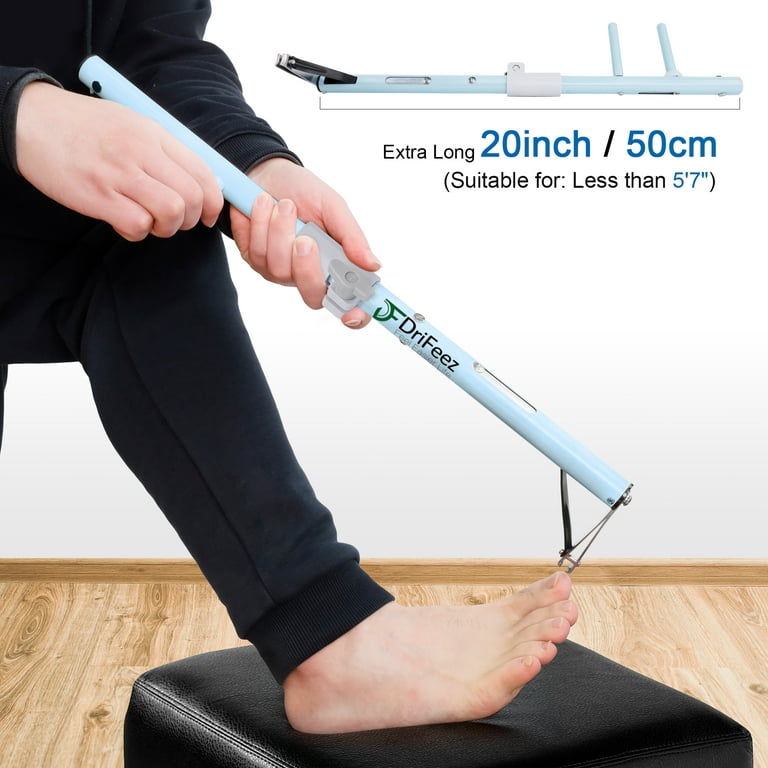 DriFeez Long Handle Toenail Clippers for Seniors Thick Toenails 4mm Jaw  Opening (Blue - 20in / 50cm) 
