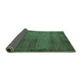 thumbnail image 2 of Ahgly Company Indoor Round Abstract Turquoise Blue Modern Area Rugs, 4' Round, 2 of 4