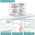 thumbnail image 4 of Sorbus Storage Organizers With 10 Drawers, Multipurpose Acrylic Drawers for Makeup, Office Organization and Storage, Art Supplies, Jewelry, Stationary - 2 Pcs Clear Stackable Storage Bins, 4 of 4