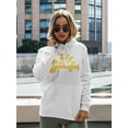 thumbnail image 2 of Hello September! Hoodie Women -Image by Shutterstock, Female Small, 2 of 4