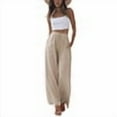 thumbnail image 2 of PUWEI Women's Summer Two Piece Outfits Casual Short Sleeve Pullover and Cropped Wide Leg Pants Lounge Sets, 2 of 7