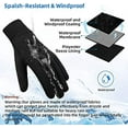 thumbnail image 3 of ZECATL Gants d'Hiver Hommes Femmes Écran Tactile Gants de Course Gants pour Temps Froid pour Conduite Sports Gants de Course (Uniforme yardage), 3 of 9