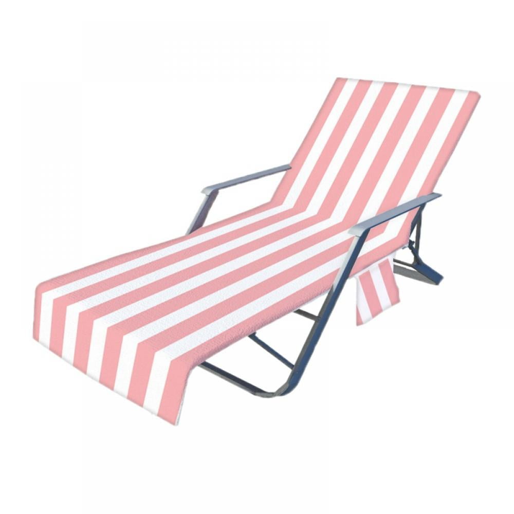 Microfiber Beach Towel Cover,Lounge Chair Cover,Outdoor Chaise Lounge Chairs and Recliners Cover Sun Lounger with Pockets for Pool,Hotel,Vacation,Sunbathing Fast Drying Terry Y03 