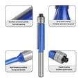 thumbnail image 4 of Broca De Enrutador De Doble Rodamiento Superior, Broca De Enrutador De Ajuste Al Ras Firme Vástago De 1/4 De Pulgada Funcionamiento Fluido Instalación Simple Carburo Cementado, 4 of 7