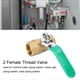 thumbnail image 3 of 3Pcs Water Pipe Ball Valve 1/2in Double Female Thread Thick Brass Drain Shut Off Switch, 3 of 5