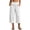 White, variant on Yoga Capris with Pockets New Women's Wide Leg Capri Faux Linen Casual Cropped Pants with Pockets Lightweight Comfy Summer Daily Capri Trousers White XXL