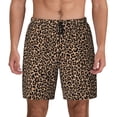 thumbnail image 2 of Goofa Brown Leopard Printed Men's Swim Trunks Board Shorts Quick Dry Mens Swimming Trunks with Compression Liner,Breathable Fit Hawaii Beach Shorts-X-Large, 2 of 9