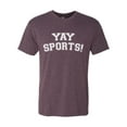 thumbnail image 2 of Wild Bobby YAY SPORTS! Sports Men Premium Tri Blend T-Shirt, Vintage Purple, Medium, 2 of 5
