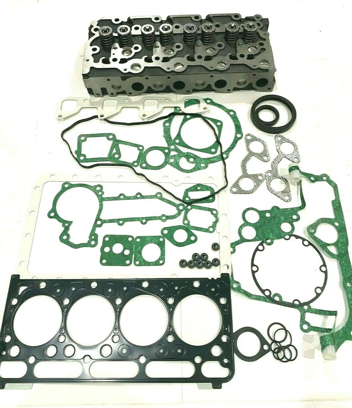 16429-0304 Cylinder Head Complete with Full Gasket Set Replacement Fits for Kubota  V2203 V2203T V2203E V2203B V2203-M-DI STD