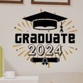 thumbnail image 1 of OULII 1Set Graduation Stickers PVC Square for Graduation Season Home Decoration 11.8x11.8in, 1 of 8
