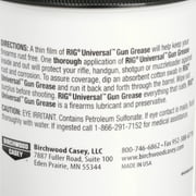 BIRCHWOOD CASEY Rig Universal Gun Grease | Long-Lasting Superior Lubricant & Preservative for Reliable Gun Protection from Rust & Corrosion, 12-ounce Jar