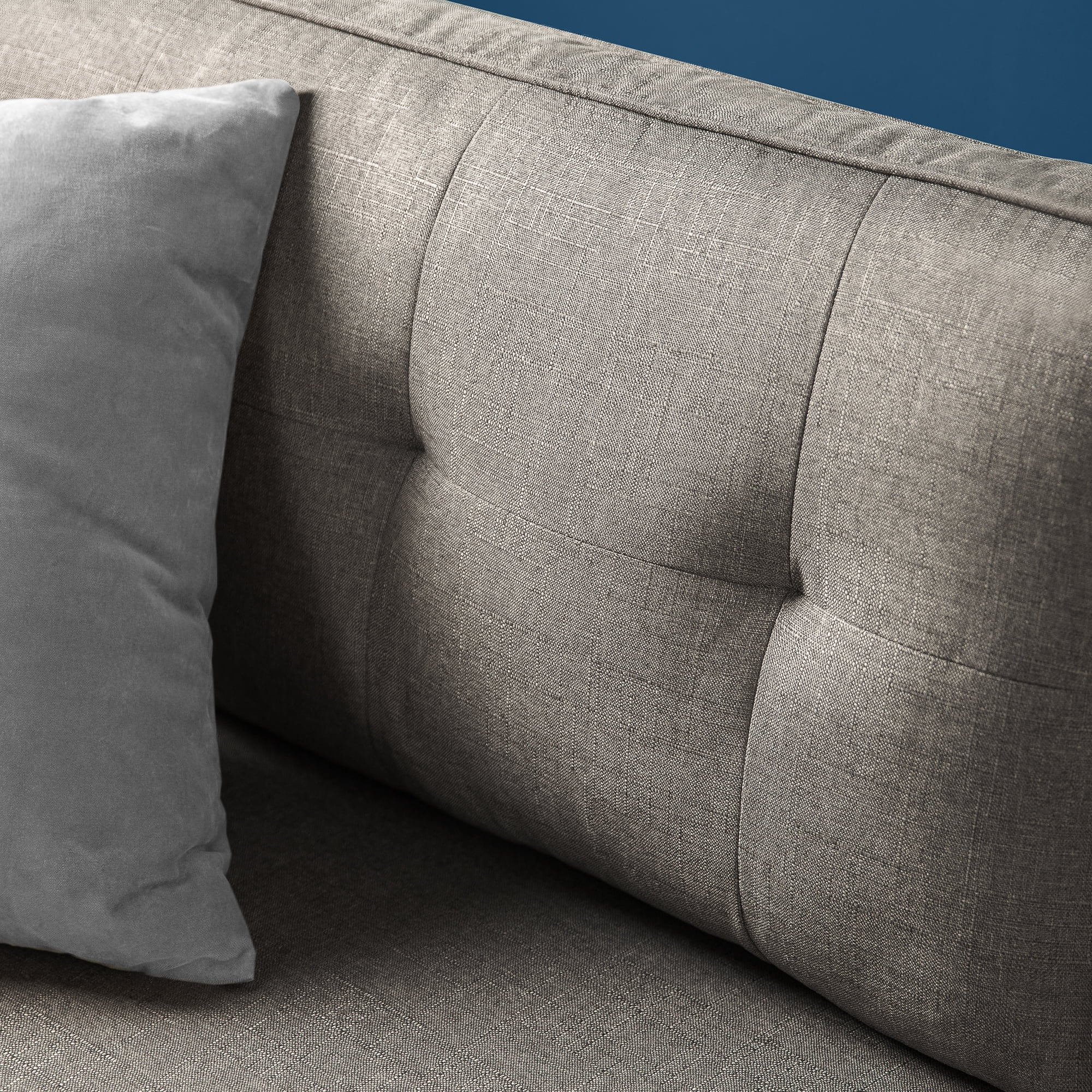 Zinus Sayan Fabric Sofa Couch with USB Ports, Sand Grey
