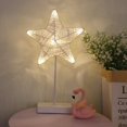 thumbnail image 3 of Vorkoi Star Table Lamps Warm White LED Night Light Battery & USB Operated Creative Desk Lamp Mood Light for Wedding Home Bedroom Party Decoration, 3 of 6