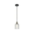 thumbnail image 6 of 516-1P-BAB-G559-5CL Innovations Lighting Bridal Veil - 1 Light Cord Hung Mini Pendant In Art Deco Style-9 Inches Tall and 5 Inches Wide-Black Antique, 6 of 7