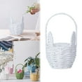 thumbnail image 2 of Easter Basket, Woven Bunny Basket with Handle, Straw Wicker Egg Candy Storage, Easter Gift, Portable Craft Basket for Home Organization Kitchen Storage Pantry, 2 of 7