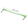 thumbnail image 2 of Unique Bargains Guitar Patch Cables 1/4 Inch TRS Right Angle Pedal Instrument Cable for Guitar Effect Pedal Board Green, 2 of 5