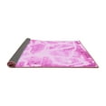 thumbnail image 2 of Ahgly Company Indoor Round Abstract Pink Modern Area Rugs, 3' Round, 2 of 4