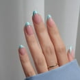 thumbnail image 2 of Press On Nails BtartboxNails XCOAT TIPS French Tips, color azul, 160 unidades, 2 of 6