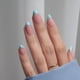 thumbnail image 2 of Press On Nails BtartboxNails XCOAT TIPS French Tips, color azul, 160 unidades, 2 of 6