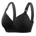 thumbnail image 4 of BSDJILFG Plus Size Bra for Women Support Bra Older Women 34DD Sagging Breasts Wireless Front Closure Breathable Soft Padded Breathable Full Figure Bras,S-3XL, 4 of 5