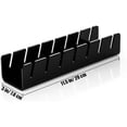 thumbnail image 2 of Acrylic Hat Display Organizer, Wall Mount Hat Rack, 2-Pack, Holds 14 Baseball or Cowboy Caps (Black), 2 of 7