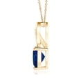 thumbnail image 2 of ANGARA Natural 1.15 ct Blue Sapphire Heart Pendant with Diamonds in 14K Yellow Gold for Women (Size-7mm) | September Birthstone, Anniversary, Jewelry Gift for Women | Natural Blue Sapphire Necklace, 2 of 8