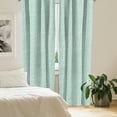 thumbnail image 3 of Ambesonne Pearls Window Curtains, Abstract Nautical Motifs, Each 28" W x 63" L, Almond Green White, 3 of 5